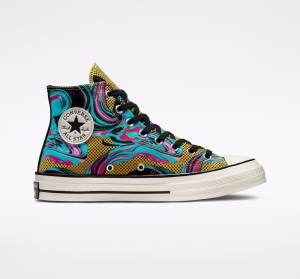 Tenis Altos Converse Chuck 70 '90s Marbled Bota Turquesa | CV-580XQI