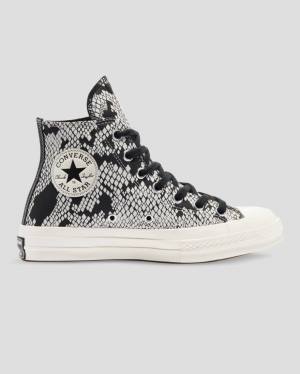 Tenis Altos Converse Chuck 70 Cuero Snake Print Bota Beige | CV-798XFA