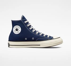 Tenis Altos Converse Chuck 70 Pastel Polyester Bota Azul Marino Negros | CV-165VBX