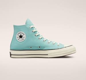 Tenis Altos Converse Chuck 70 Pastel Polyester Bota Negros | CV-341KJH