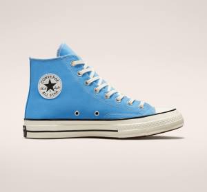 Tenis Altos Converse Chuck 70 Pastel Polyester Bota Azules Negros | CV-876PLW