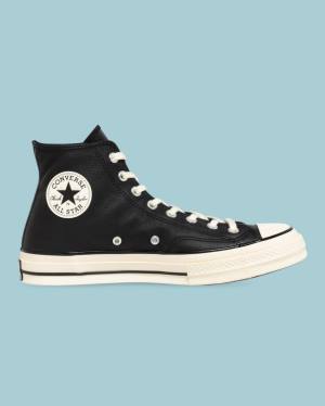 Tenis Altos Converse Chuck 70 Seasonal Cuero Bota Negros | CV-124JXP