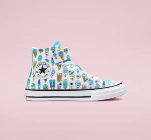 Tenis Altos Converse Chuck Taylor All Star Easy-On Frozen Treats Bota Blancos Azules Verdes Claro | CV-027XDJ