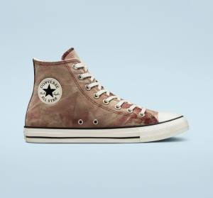 Tenis Altos Converse Chuck Taylor All Star Washed Lona Bota Negros | CV-065FWX