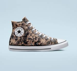 Tenis Altos Converse Chuck Taylor All Star Dip Dye Bota Negros Blancos | CV-108GKS