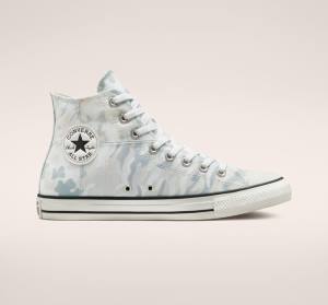 Tenis Altos Converse Chuck Taylor All Star Split Panel Camo Bota Blancos Grises | CV-134JUN