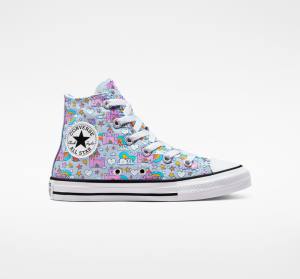 Tenis Altos Converse Chuck Taylor All Star Rainbow Castles Bota Azules Rosas | CV-147OTK