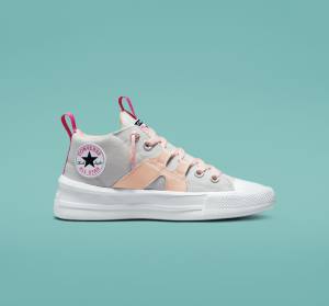 Tenis Altos Converse Chuck Taylor All Star Ultra Easy-On Mid Bota Rosas Rosas | CV-150SZA