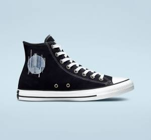 Tenis Altos Converse Chuck Taylor All Star Translucent Barcode Bota Negros Blancos | CV-235TLH