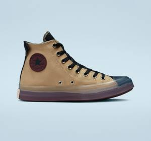 Tenis Altos Converse Chuck Taylor All Star CX Stretch Lona Bota Negros Vino Oscuro | CV-391UJE