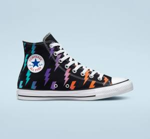 Tenis Altos Converse Chuck Taylor All Star Archive Prints Bota Negros Azules Turquesa | CV-591KXP