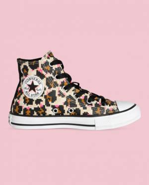 Tenis Altos Converse Chuck Taylor All Star Animal Print Bota Negros | CV-593OED