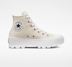 Tenis Altos Converse Chuck Taylor All Star Lugged Seasonal Color Bota Marrom Blancos Negros | CV-598BRX