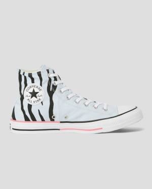 Tenis Altos Converse Chuck Taylor All Star Sun Blocked Icon Print Bota Azules | CV-603MDJ