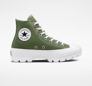 Tenis Altos Converse Chuck Taylor All Star Lugged Seasonal Color Bota Blancos Negros | CV-617CRD