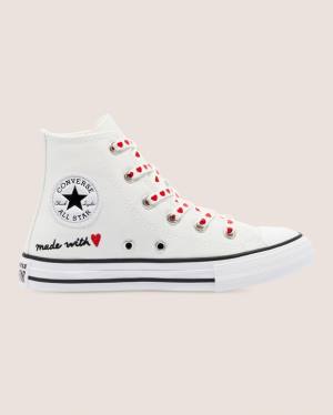 Tenis Altos Converse Chuck Taylor All Star Calle Love Thread Bota Blancos | CV-619EMI