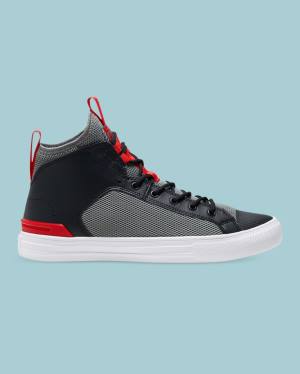 Tenis Altos Converse Chuck Taylor All Star Ultra Seasonal Colour Bota Grises Negros | CV-694BNG