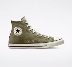 Tenis Altos Converse Chuck Taylor All Star Washed Lona Bota Azules | CV-709IKQ