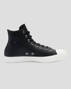 Tenis Altos Converse Chuck Taylor All Star Seasonal Cuero Bota Negros | CV-746HCG