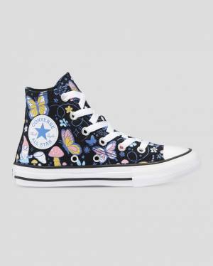 Tenis Altos Converse Chuck Taylor All Star Butterfly Fun Bota Negros | CV-768TVU