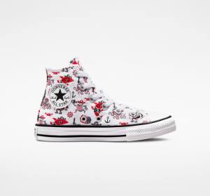 Tenis Altos Converse Chuck Taylor All Star Pirates Bota Blancos Rojos Negros | CV-784OPB