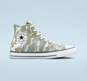 Tenis Altos Converse Chuck Taylor All Star Split Panel Camo Bota Marrom | CV-842MHA