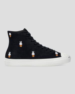 Tenis Altos Converse Pop Trading Miffy Jack Purcell Pro Corduroy Bota Negros | CV-856BQK