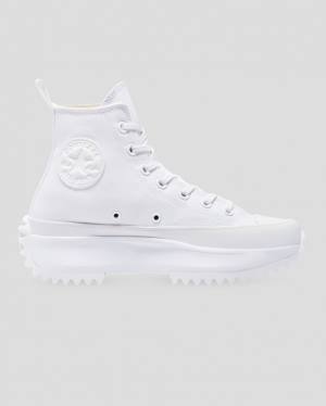 Tenis Altos Converse Run Star Hike All White Bota Blancos | CV-875RWM