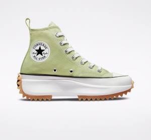 Tenis Altos Converse Run Star Hike Plataforma Seasonal Color Bota Verde Oliva Negros Blancos | CV-487WOE