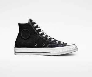 Tenis Altos Converse Stussy Chuck 70 Bota Negros Blancos | CV-014HDR