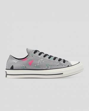 Tenis Bajos Converse Chuck 70 80s Archive Print Grises | CV-451CST