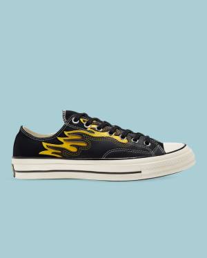 Tenis Bajos Converse Chuck 70 Archive Flame Overlay Negros | CV-250VHI