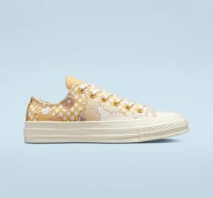 Tenis Bajos Converse Chuck 70 Crafted Florals Mango | CV-193HRU