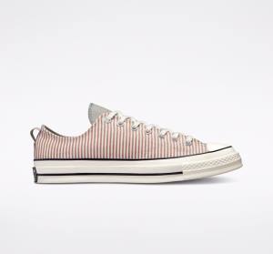 Tenis Bajos Converse Chuck 70 Crafted Stripe Verde Oliva | CV-497DMP