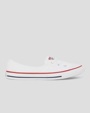 Tenis Bajos Converse Chuck Taylor All Star Dainty Ballet Encaje Slip Blancos | CV-204QYS