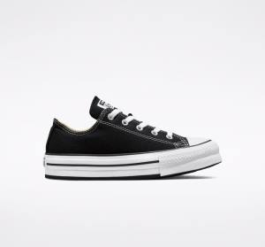 Tenis Bajos Converse Chuck Taylor All Star Lift Plataforma Negros Blancos | CV-547ATH