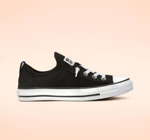 Tenis Bajos Converse Chuck Taylor All Star Shoreline Knit Slip Negros Blancos | CV-743WUN