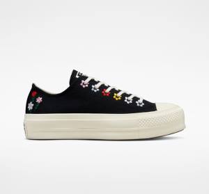 Tenis Bajos Converse Chuck Taylor All Star Lift Plataforma Floral Embroidery Multicolor | CV-902NPB