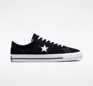 Tenis Bajos Converse One Star Negros Blancos | CV-759VGE