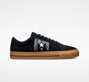 Tenis Bajos Converse Peanuts One Star Negros Naranjas | CV-951CWT