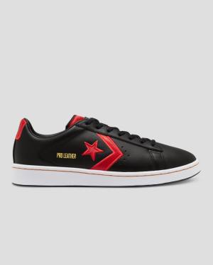 Tenis Bajos Converse Pro Cuero Bleeding Colours Negros | CV-346OAZ