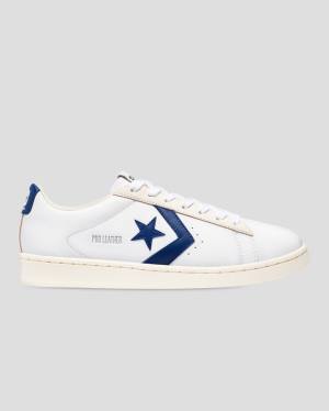 Tenis Bajos Converse Pro Cuero Italy Blancos Azules | CV-935ESX