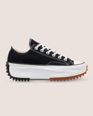 Tenis Bajos Converse Run Star Hike Lona Negros | CV-637YIA