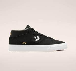 Tenis Skate Converse CONS Louie Lopez Pro Mid Negros Blancos | CV-481PCI