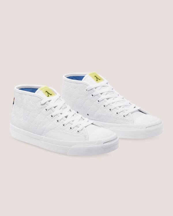 Tenis Altos Converse Alexis Sablone Pride Jack Purcell Pro Bota Blancos | CV-107ORS