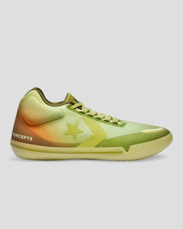 Tenis Altos Converse All Star Pro BB Evo Concepts Bota Verdes | CV-735JMS