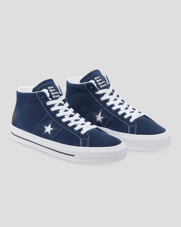 Tenis Altos Converse CONS One Star Pro Ben Raemers Foundation Bota Azules | CV-402YAQ