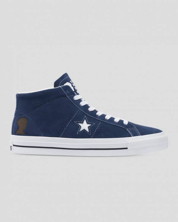 Tenis Altos Converse CONS One Star Pro Ben Raemers Foundation Bota Azules | CV-402YAQ