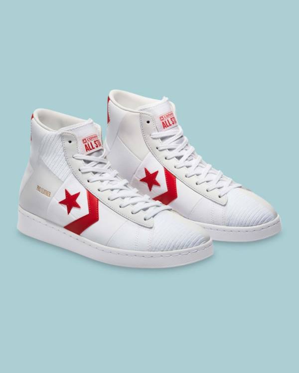 Tenis Altos Converse Chase The Drip Pro Cuero Bota Blancos | CV-809SAY