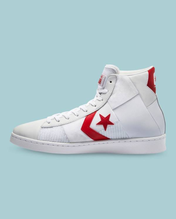 Tenis Altos Converse Chase The Drip Pro Cuero Bota Blancos | CV-809SAY